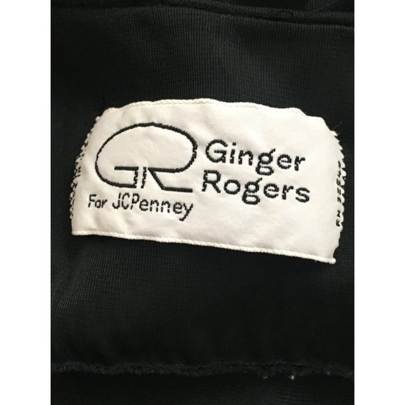 Ginger Rogers for JC Penney Lingerie Vintage Long Gown Size Medium Black - Picture 6 of 7